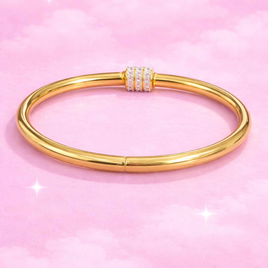 Aurora 18K Gold Plated Demi-Fine Bracelet | Waterproof Gold Vermeil Jewellery for Women | Tvayi