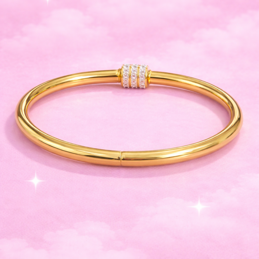 Aurora 18K Gold Plated Demi-Fine Bracelet | Waterproof Gold Vermeil Jewellery for Women | Tvayi