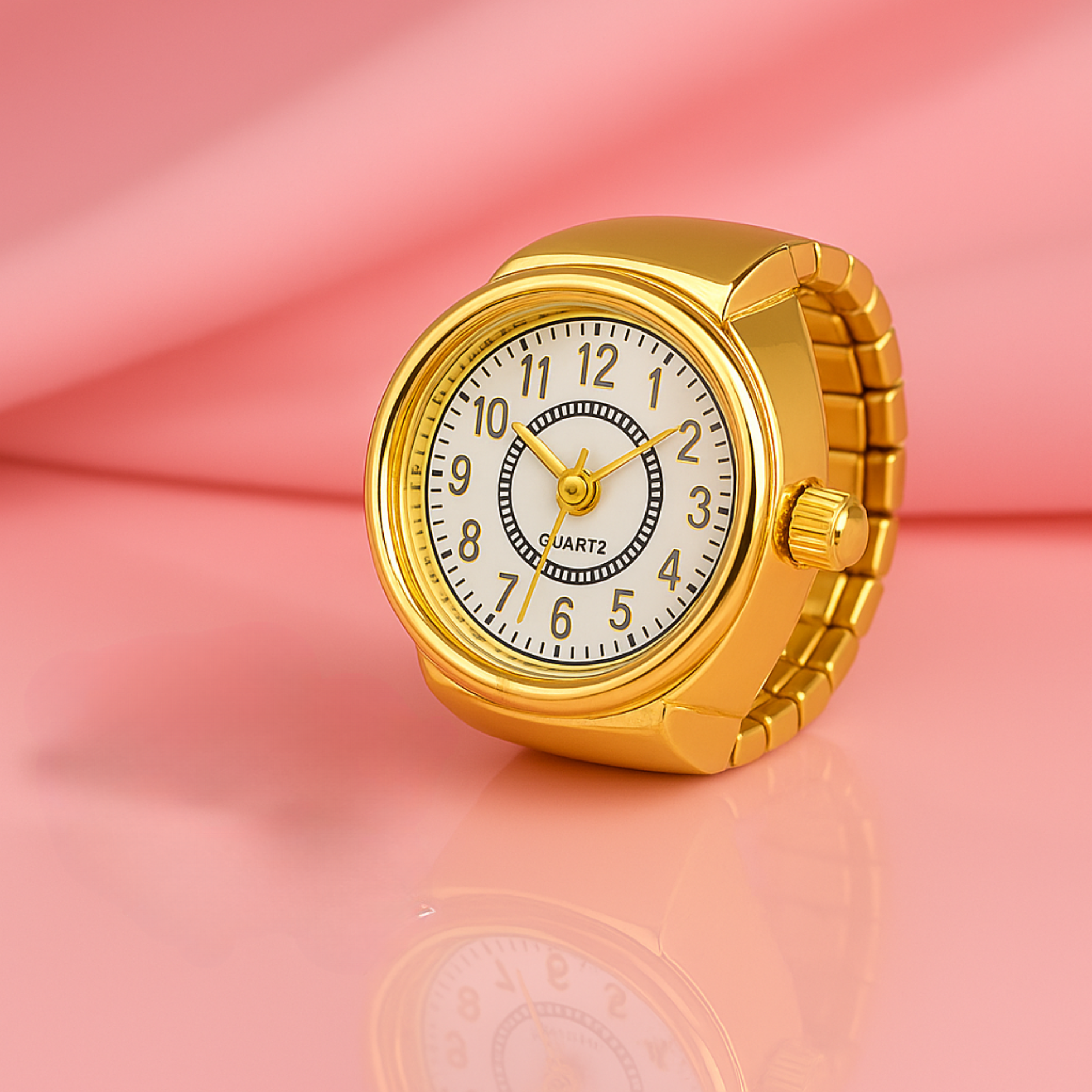 Minimal Gold-Plated Twist Ring | Tvayi Jewellery