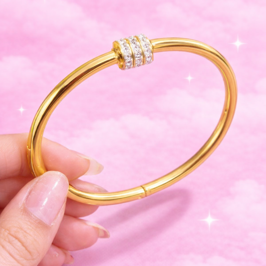 Aurora 18K Gold Plated Demi-Fine Bracelet | Waterproof Gold Vermeil Jewellery for Women | Tvayi