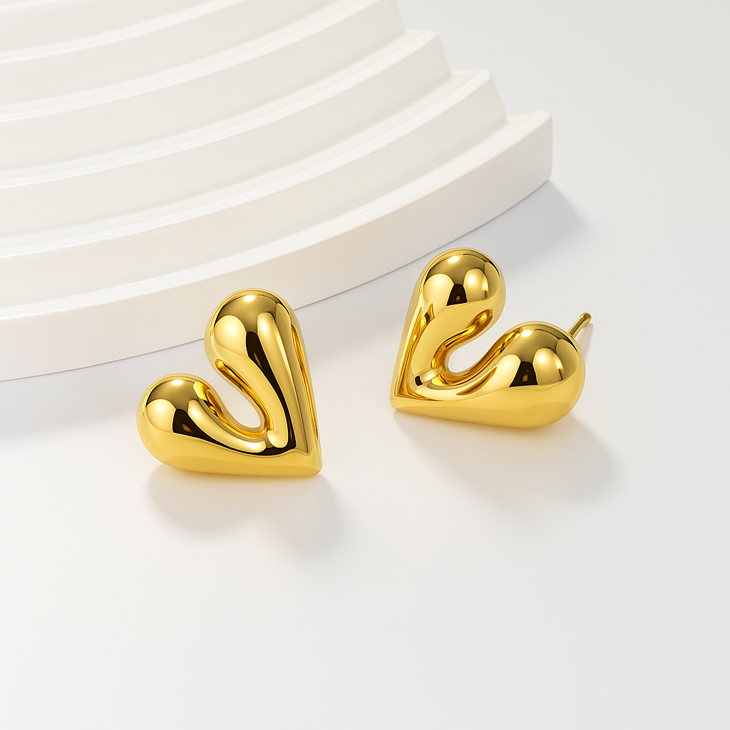 V-Shaped Chunky Earrings | Tvayi