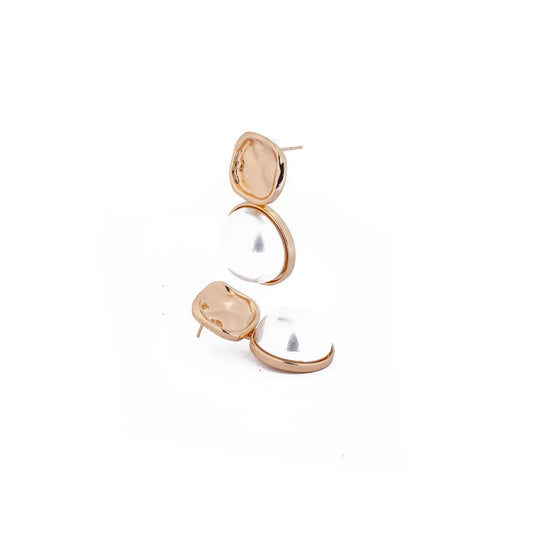 Western Style Pearl Drop Earrings Tvayi