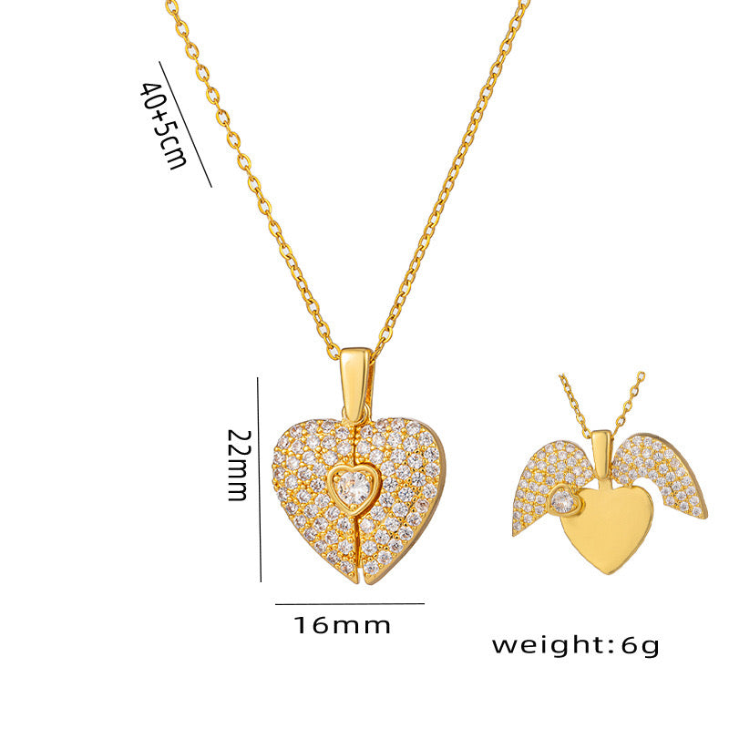 Heartshine Pendant Necklace – 18K Gold Plated | Demi-Fine Jewellery for Women | Tvayi
