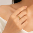 Ziva Spark Wave 18k gold plated Ring | Tvayi