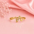 Ziva Spark Wave 18k gold plated Ring | Tvayi