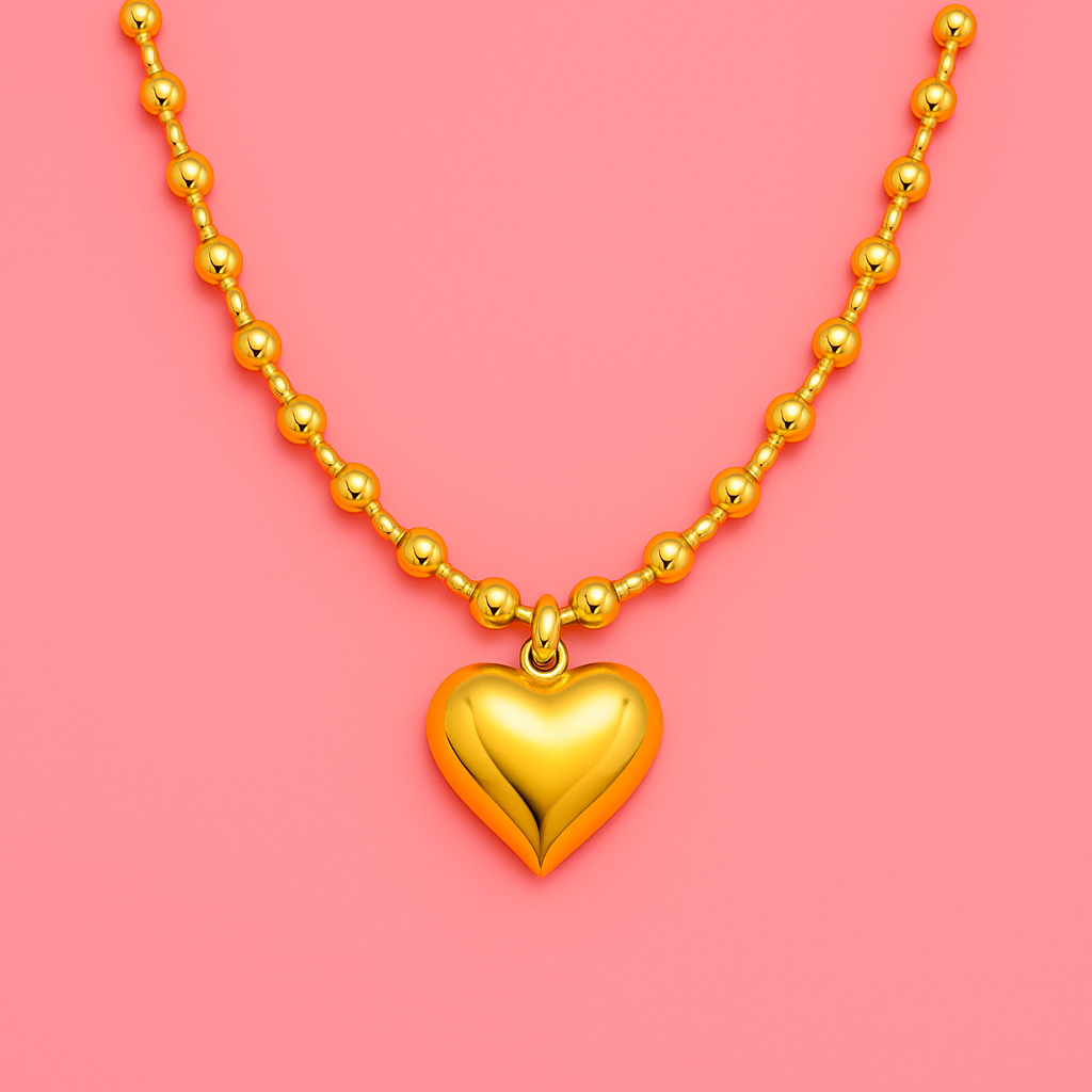 The Bold Heart Beaded Necklace | Tvayi Jewellery