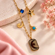Celeste Star Drop Necklace displayed in a premium jewellery box