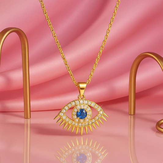 Evil Eye Spark Pendant Necklace | Tvayi