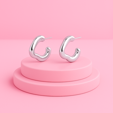 Short Hoops Earrings | Tvayi Jewellery