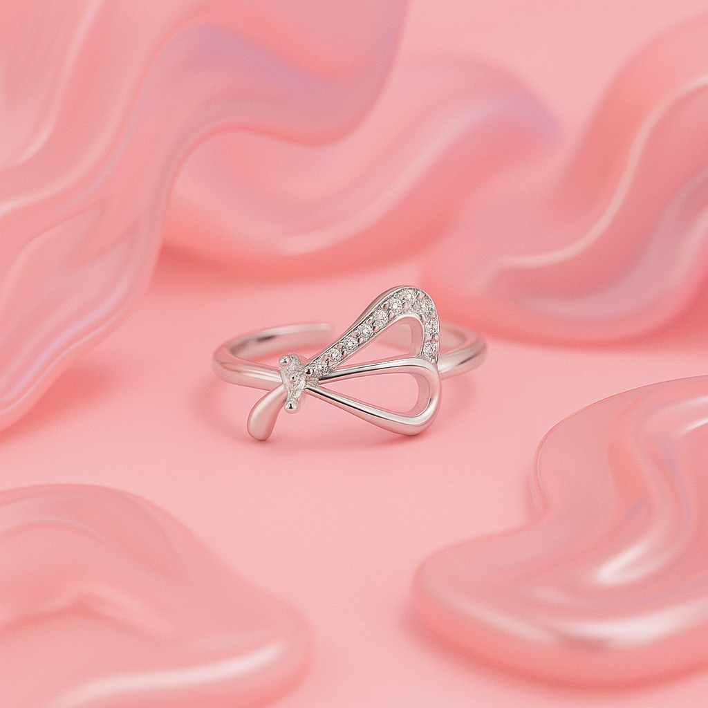 Cubic Open Cuff Ring | Tvayi Jewellery