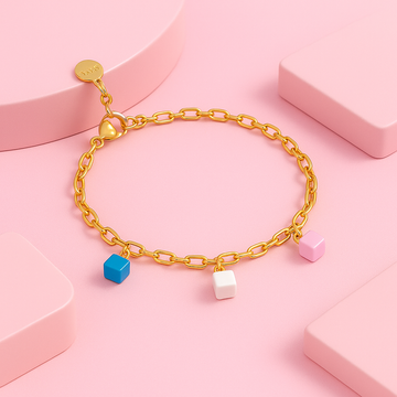 Cube Charm Bracelet | Tvayi Jewellery
