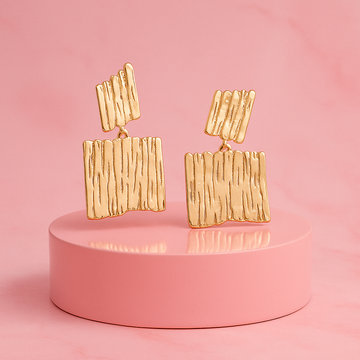 Olympia Alloy Drops Earrings | Tvayi Jewellery