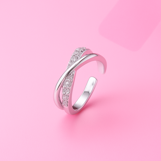 Infinity Stone Studded Ring | Tvayi
